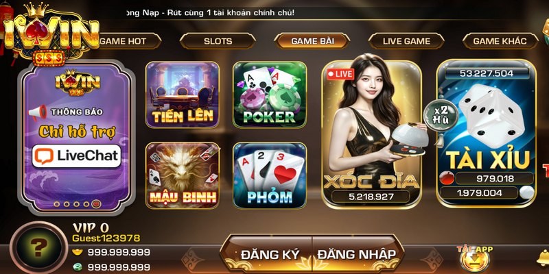 Sảnh Game Bài là nơi hội tụ các tay chơi chuyên nghiệp